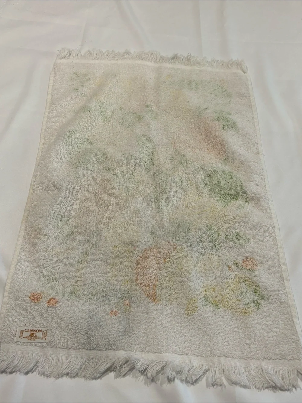 Vtg 70's Mushroom Cannon Kitchen Hand Towel Dish USA Cotton Terry Cloth MCM